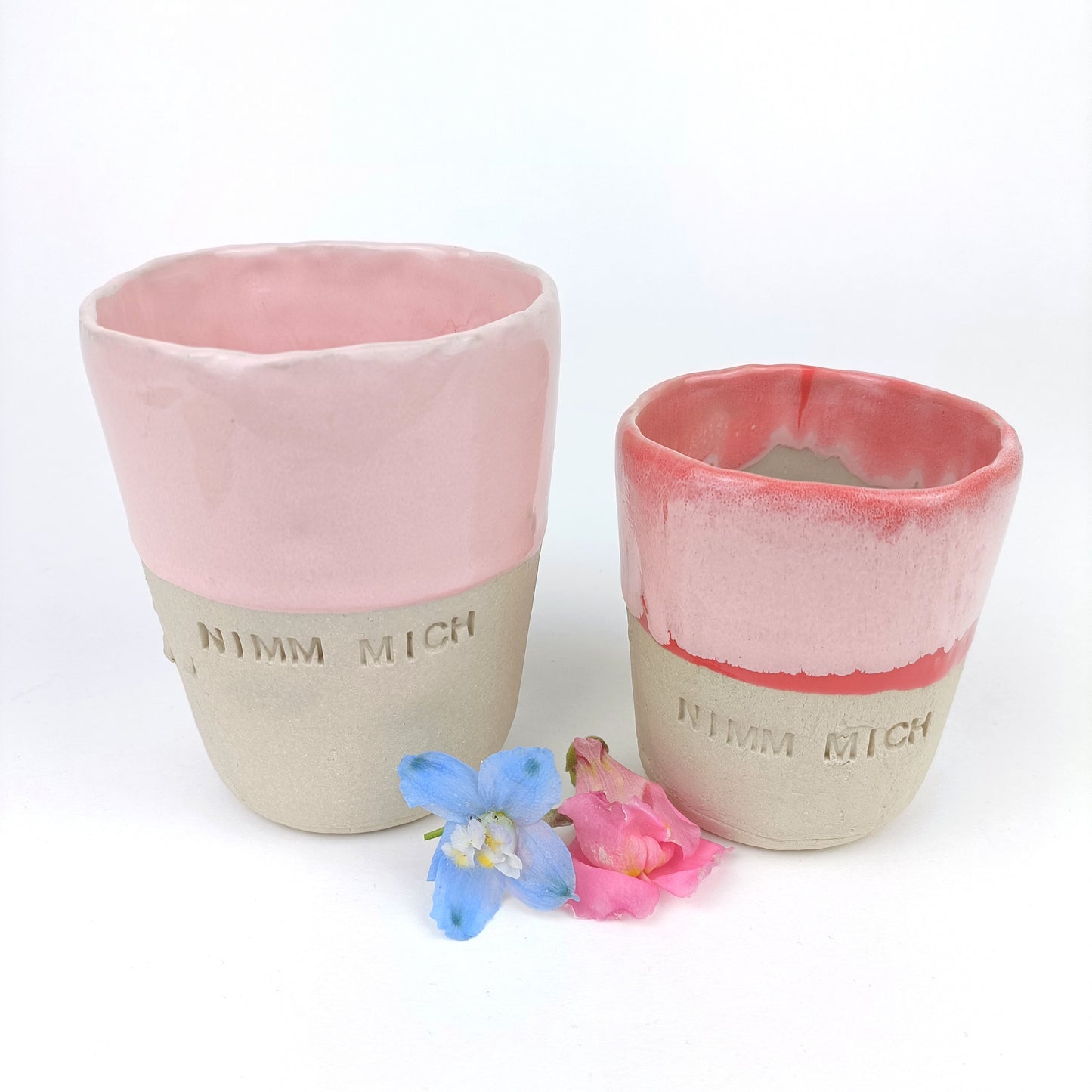 Keramik Becher Nimm mich mit Herz - ready to ship