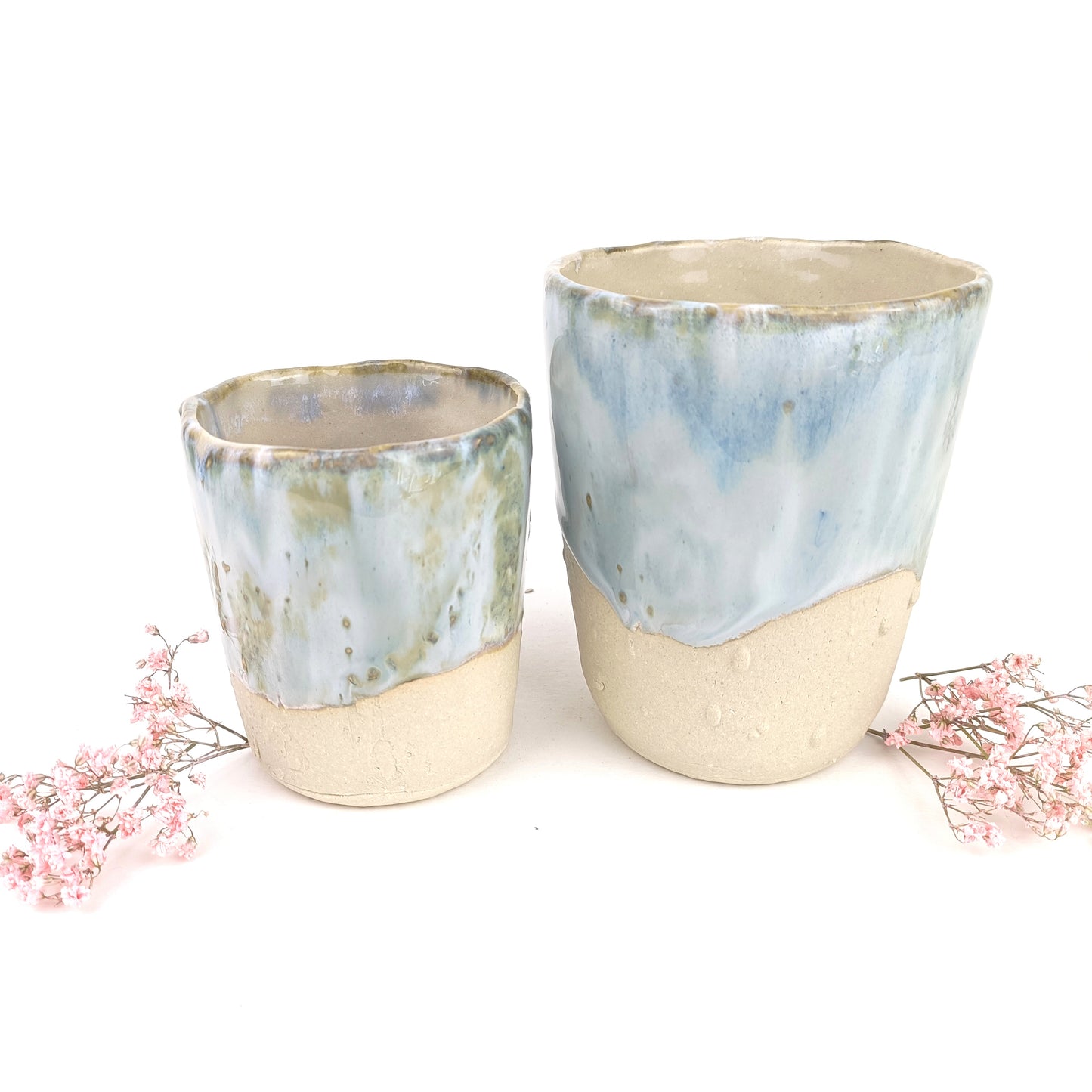 Keramik Becher DA WO DU BIST - ready to ship