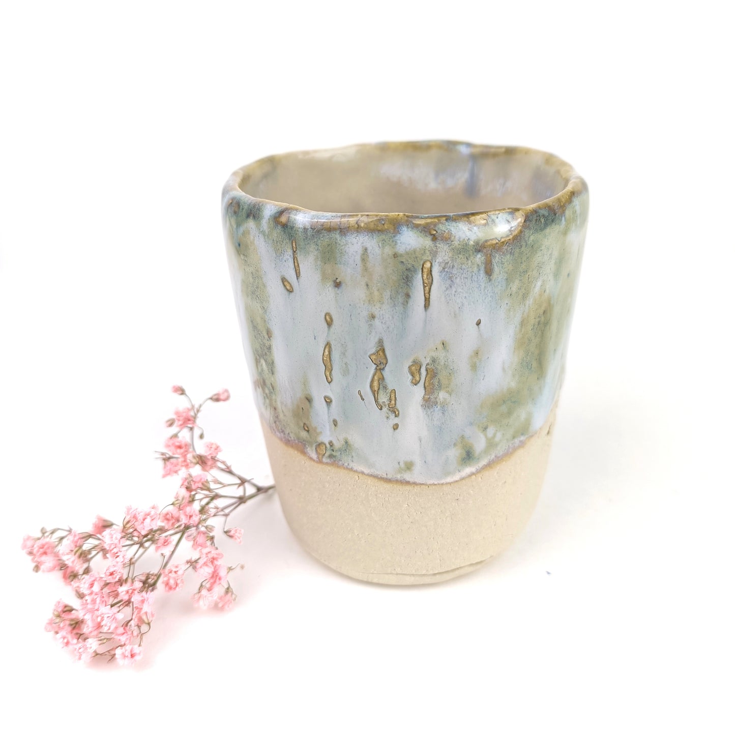 Keramik Becher DA WO DU BIST - ready to ship