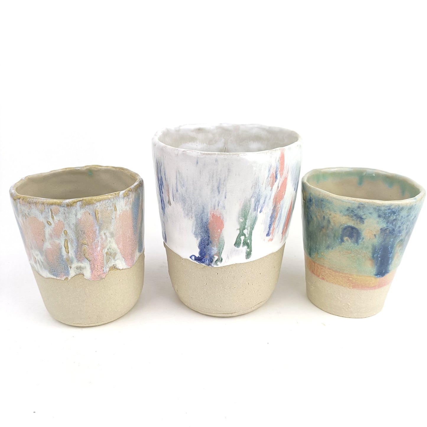 Keramik Becher bunt - ready to ship