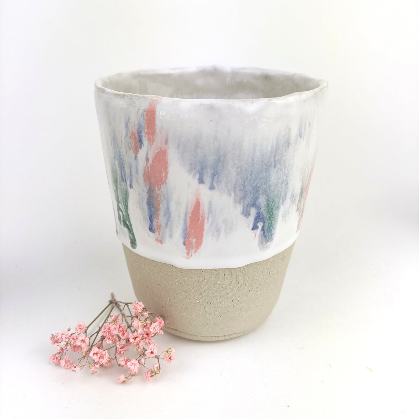 Keramik Becher bunt - ready to ship