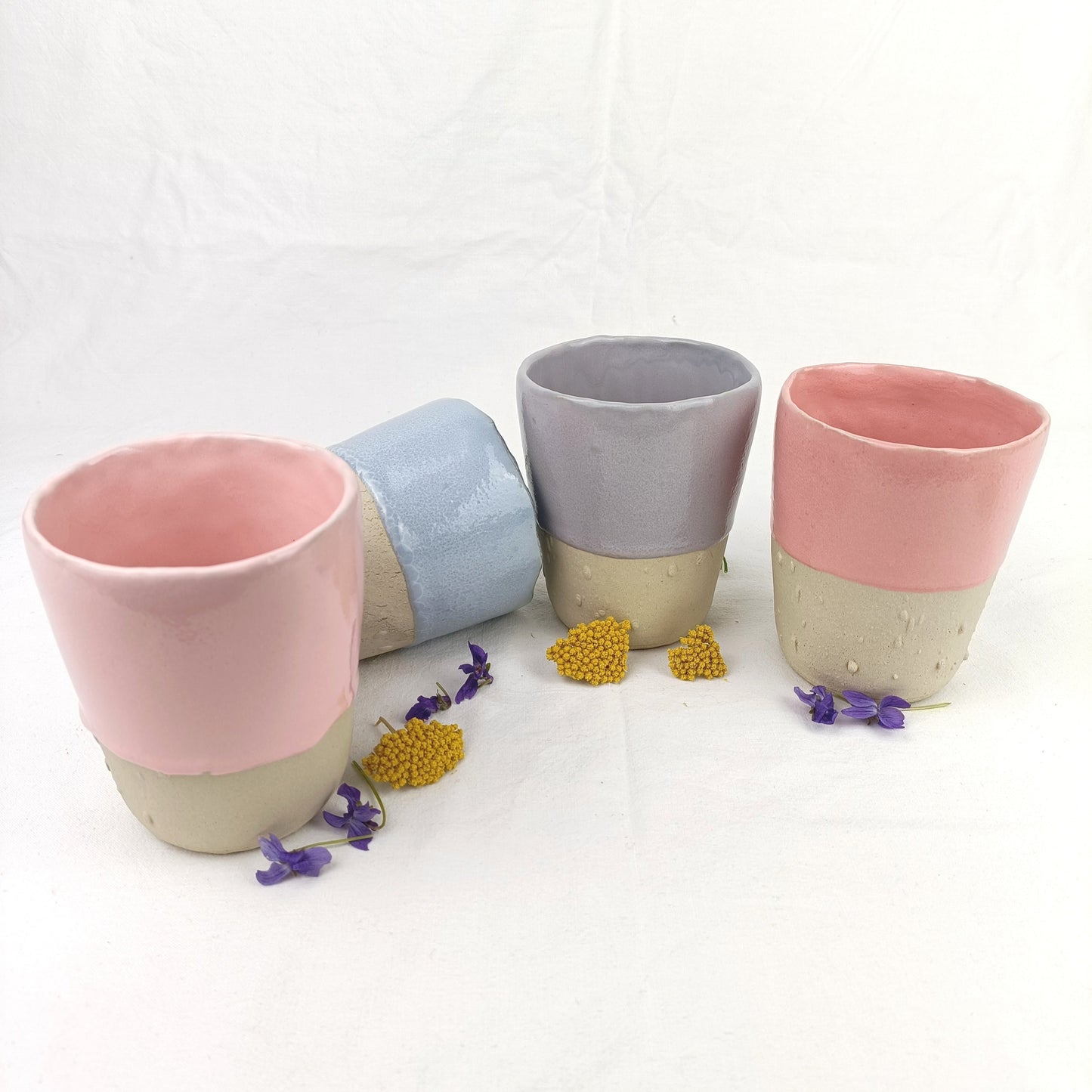 Keramik Becher und Teller Set - ready to ship