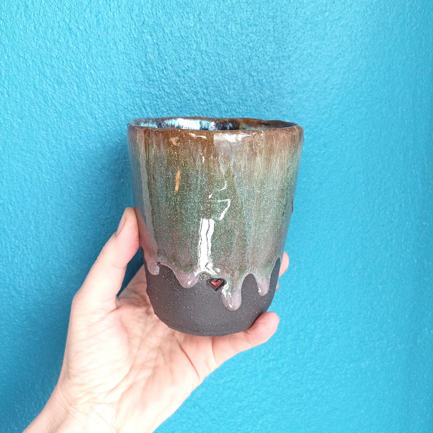 Keramik Becher schwarz - ready to ship