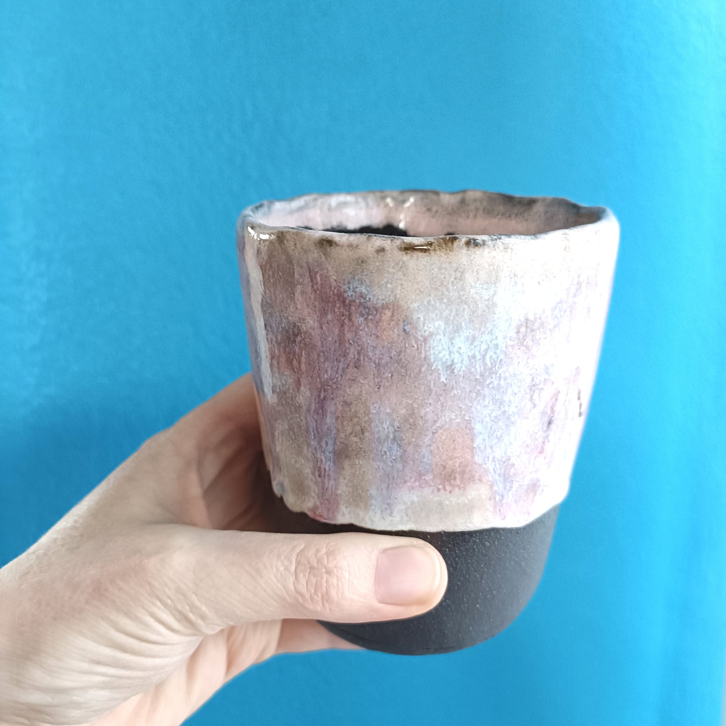 Keramik Becher schwarz - ready to ship