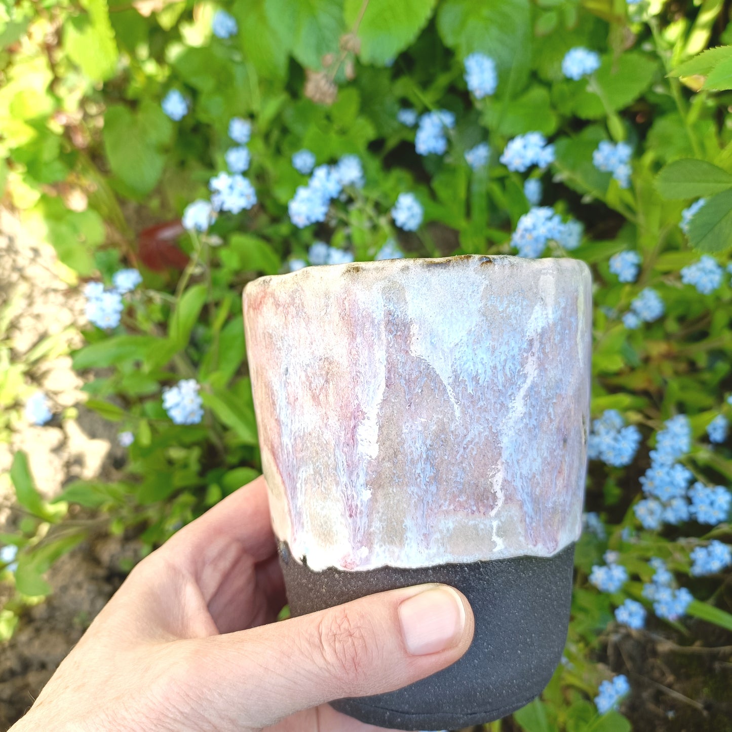 Keramik Becher schwarz - ready to ship