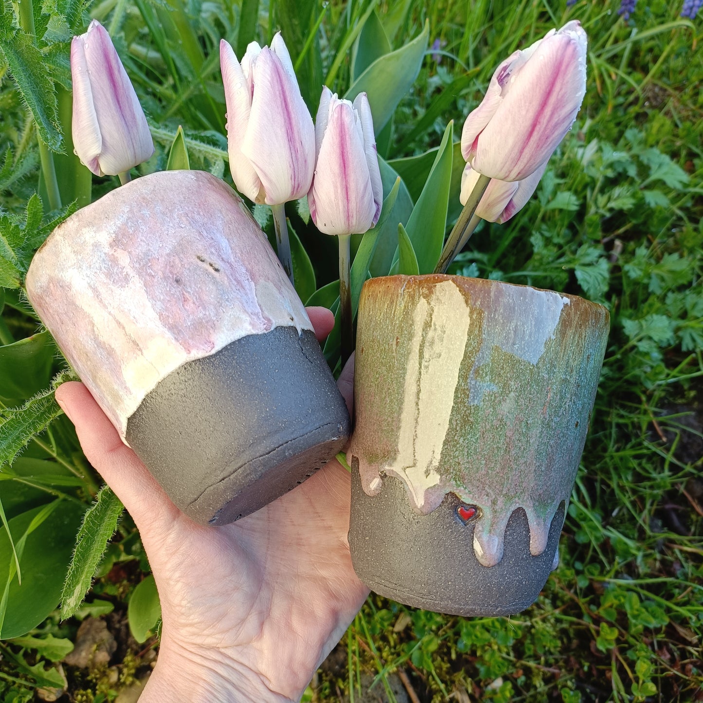 Keramik Becher schwarz - ready to ship