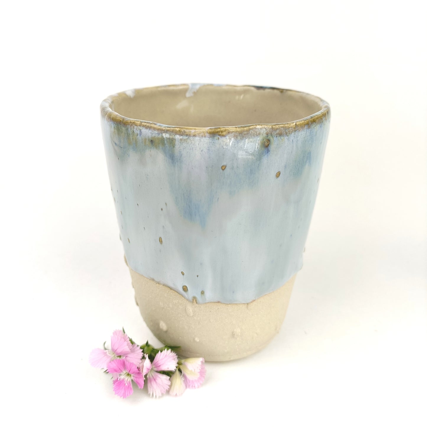 Keramik Becher DA WO DU BIST - ready to ship