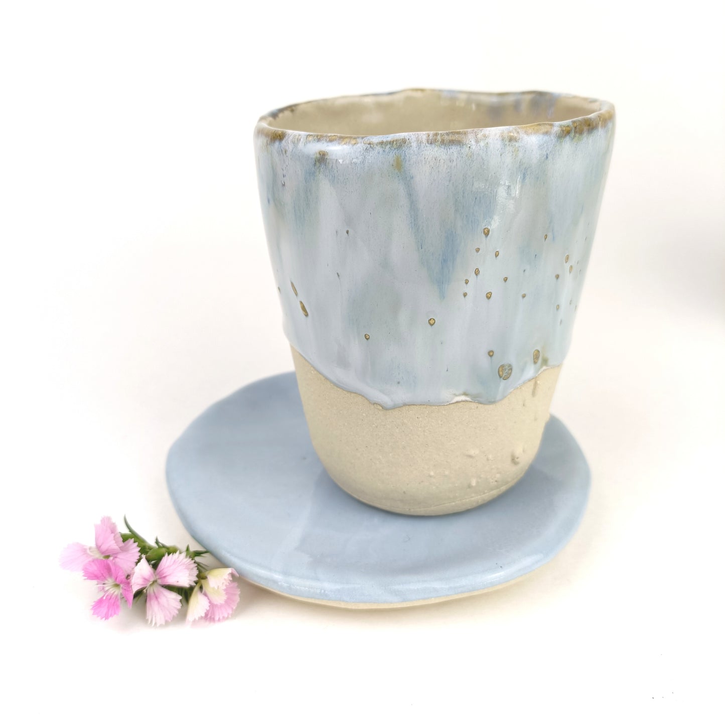 Keramik Becher DA WO DU BIST - ready to ship