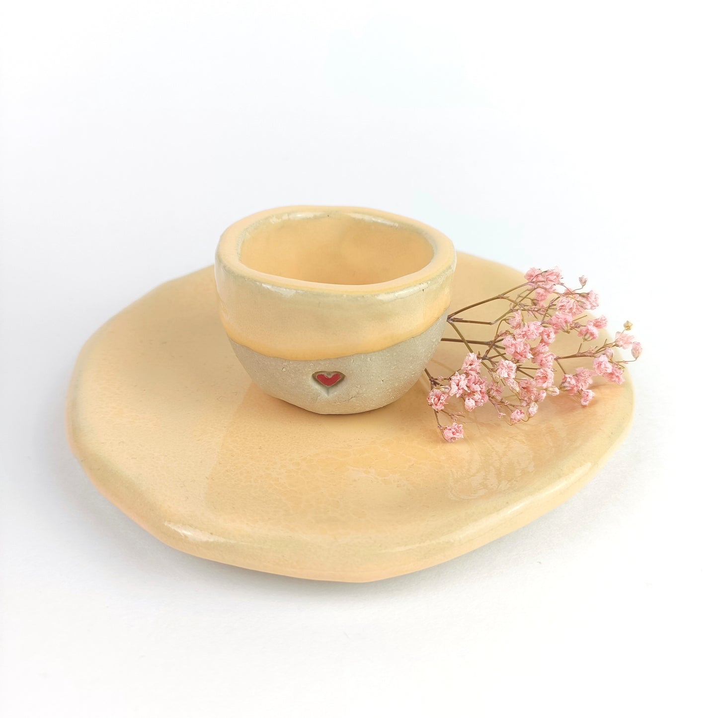 Keramik Eierbecher mit Herz - ready to ship