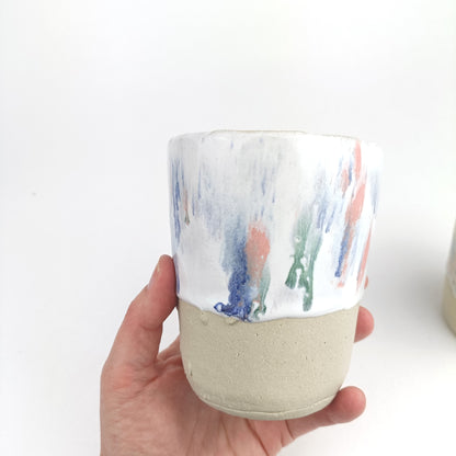 Keramik Becher bunt - ready to ship