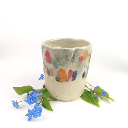 Keramik Becher bunt - ready to ship