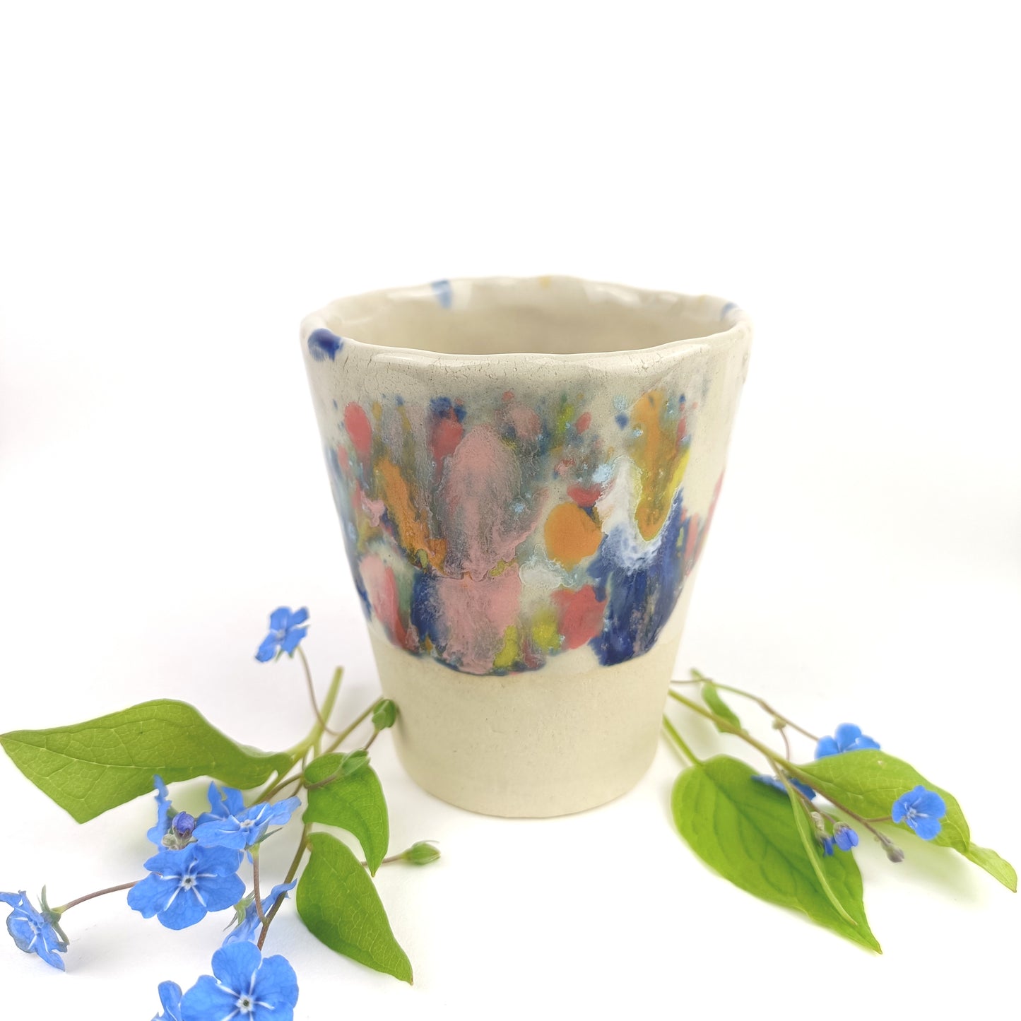 Keramik Becher bunt - ready to ship
