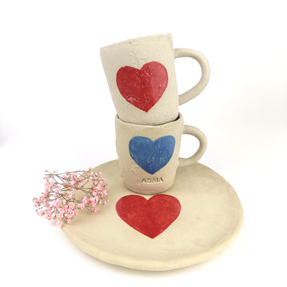 Personalisiertes Kindergeschirr Set Keramik 2 Schalen