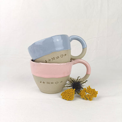handgemachte große Keramik Tasse in verschiedene Farben - ready to ship