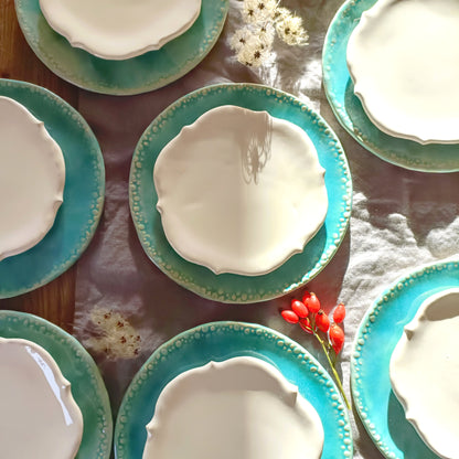 Keramik großer Teller verschiedene Farben - ready to ship